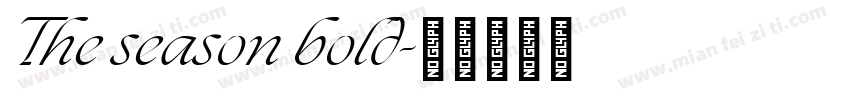 The season bold字体转换